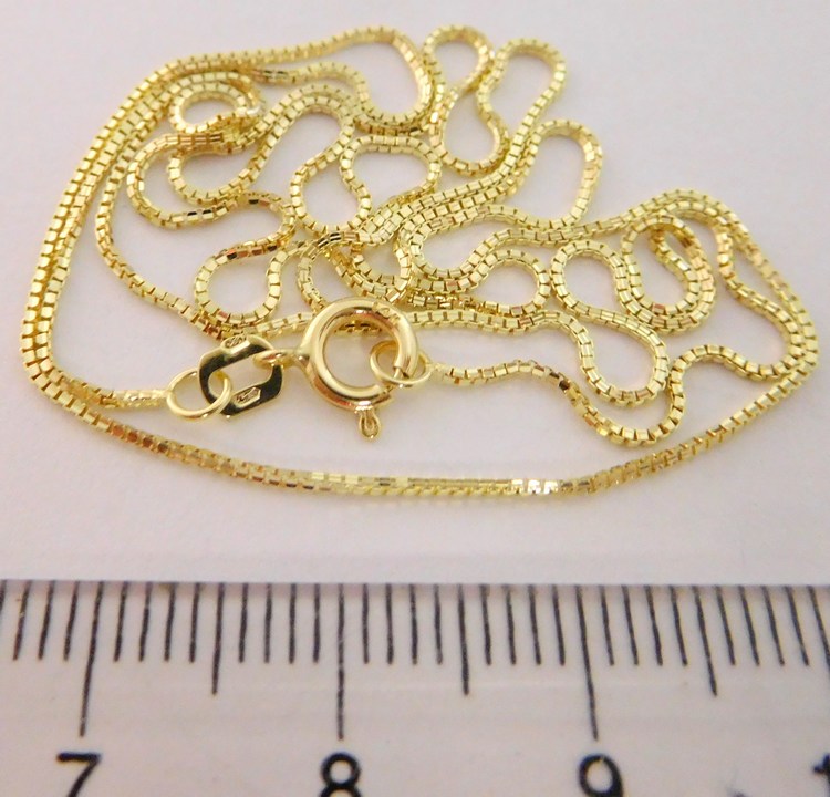 Klenoty Budín Dámský zlatý řetízek na přívěsek (Benátský) 42cm 585/1,22gr 3640112