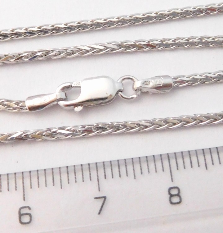 Klenoty Budín Dámský stříbrný řetízek s karabinkou 925/6,90gr 65cm 0301223