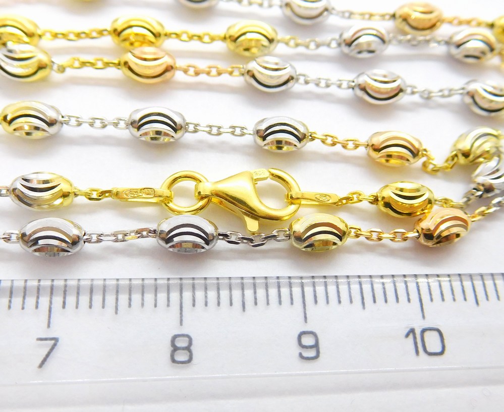 Klenoty Budín Dámský gravírovaný stříbrný řetízek (zlatá,růžová,stříbrná) 925/1000 42cm 031047500005