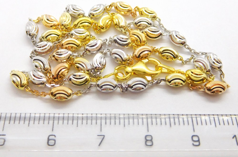 Klenoty Budín Dámský gravírovaný stříbrný náramek (zlatá,růžová,stříbrná) 925/1000 18cm 031047300007