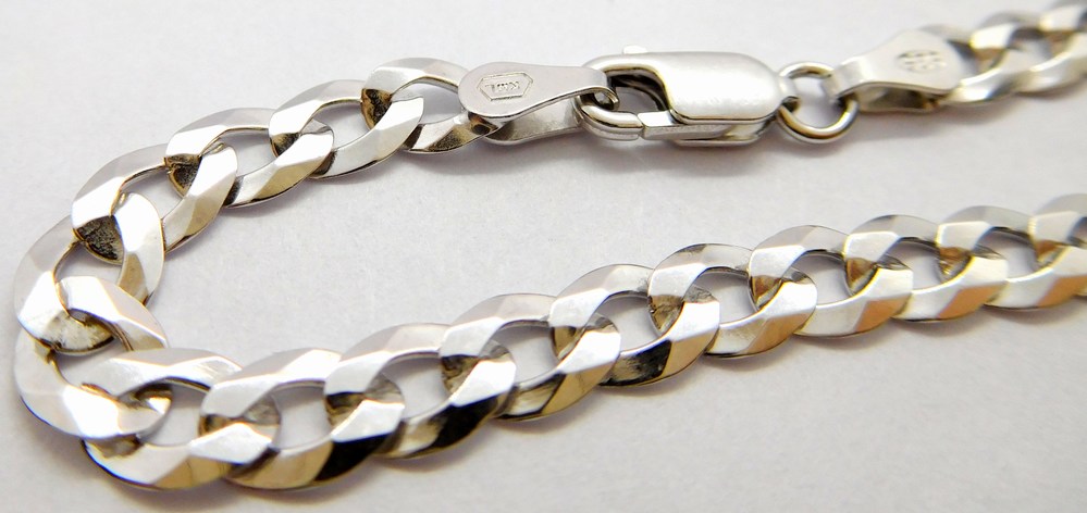 Klenoty Budín Mohutný pánský stříbrný náramek PANCER 925/1000 3,80gr 20cm 030238100085