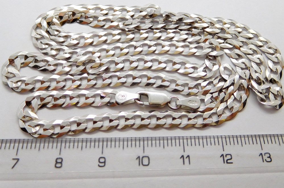 Klenoty Budín Mohutný pánský stříbrný náramek PANCER 925/1000 3,80gr 20cm 030238100085