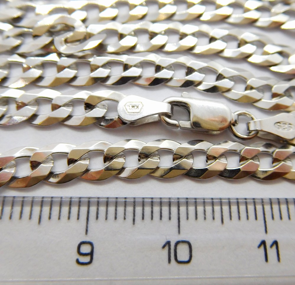 Klenoty Budín Mohutný pánský stříbrný náramek PANCER 925/1000 3,80gr 20cm 030238100085