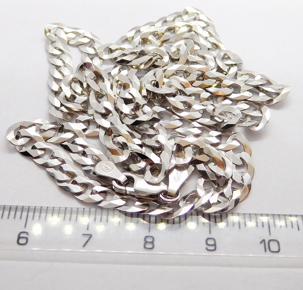 Klenoty Budín Mohutný pánský stříbrný náramek PANCER 925/1000 3,80gr 20cm 030238100085