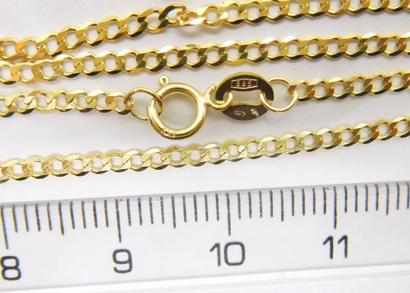 Klenoty Budín Prodloužený unisex zlatý řetízek ze žlutého zlata PANCER 585/2,54gr 55cm HK6084