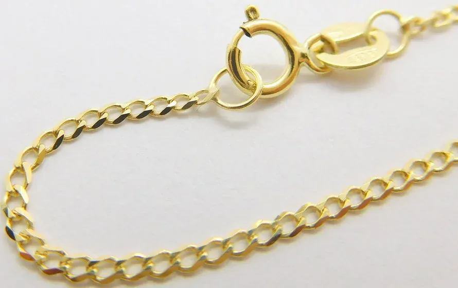 Klenoty Budín Pánský pevný zlatý řetěz - řetízek PANCER 45cm 585/1,89gr HK6094