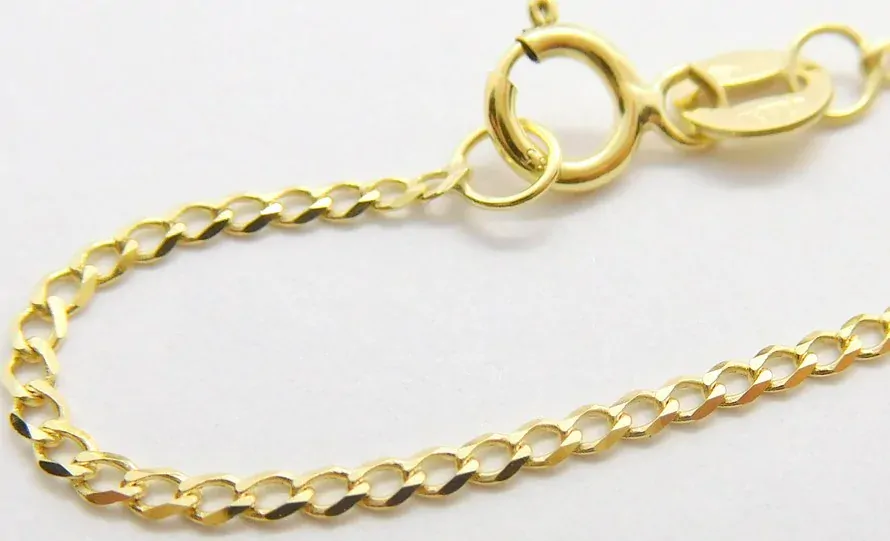 Klenoty Budín Pánský pevný zlatý řetěz - řetízek PANCER 45cm 585/1,89gr HK6094