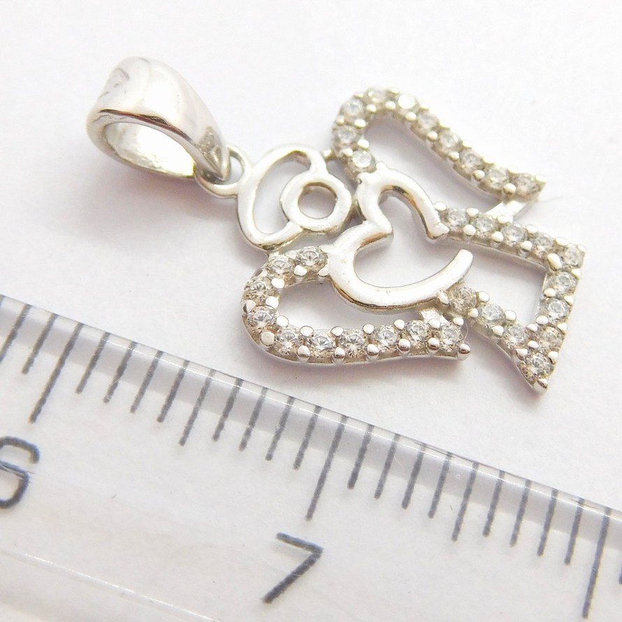 Klenoty Budín Zlatý přívěsek - zlatý andělíček posetý zirkony pro štěstí 585/1,05gr HK3120