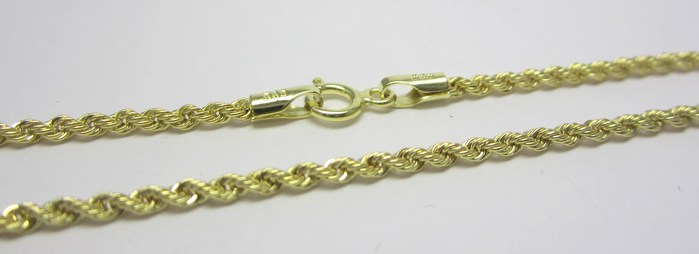 Klenoty Budín Mohutný zlatý dámský řetízek (VALIS) 585/3,59gr 45 cm HK6124