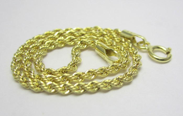 Klenoty Budín Mohutný zlatý dámský řetízek (VALIS) 585/3,59gr 45 cm HK6124