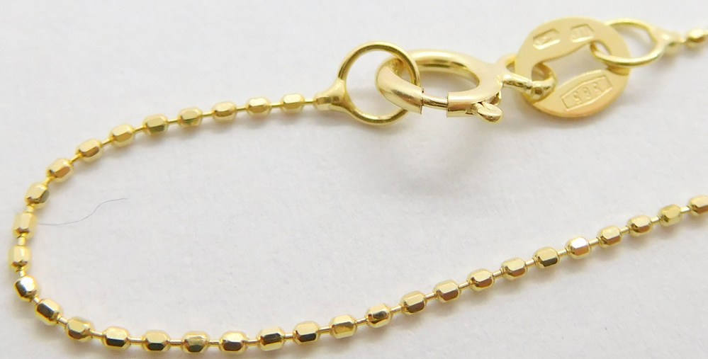 Klenoty Budín Dámský zlatý přívěskový řetízek 585/1,22gr 50cm HK6230