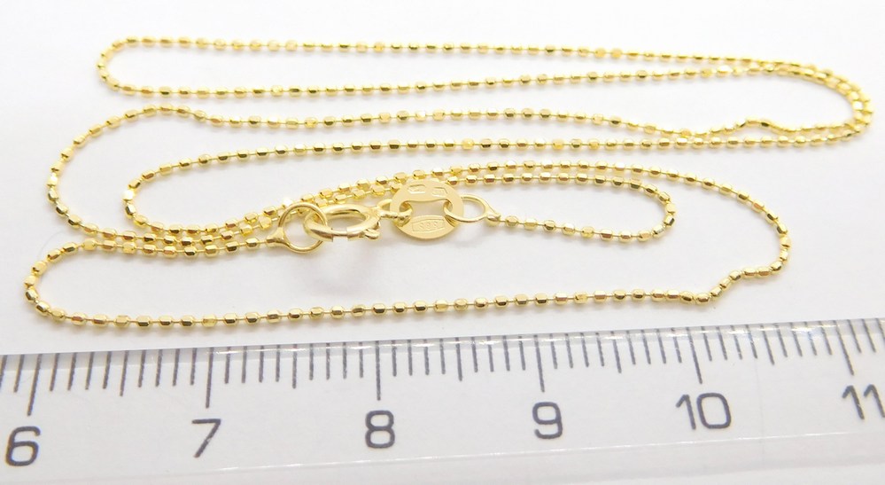 Klenoty Budín Dámský zlatý přívěskový řetízek 585/1,22gr 50cm HK6230