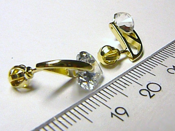 Klenoty Budín Mohutné luxusní zlaté náušnice s velkými srdíčky (zirkony) 585/2,92gr 236041045