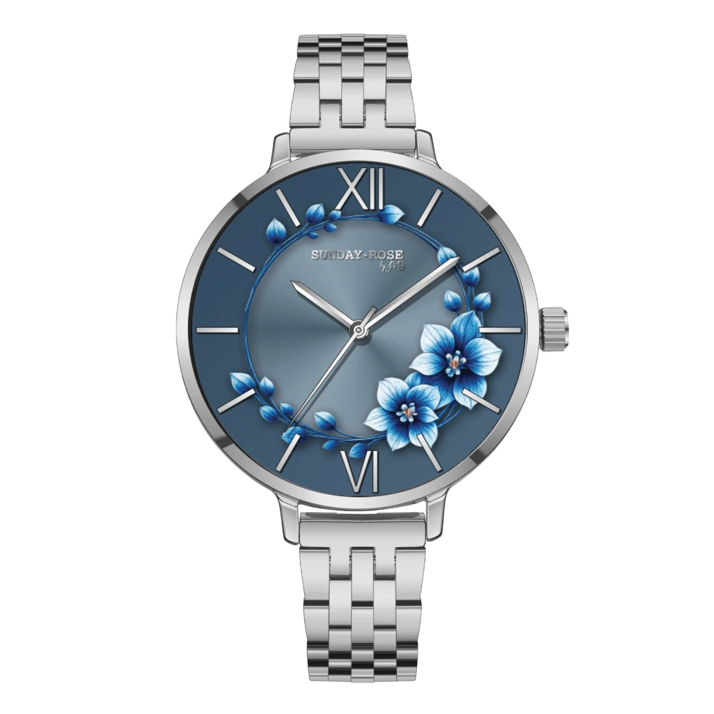 SUNDAY ROSE Dámské luxusní designové hodinky SUNDAY ROSE SUN-O01