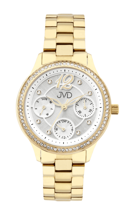 Dámské luxusní náramkové designové hodinky JVD JG1014.3 - multifunkční chronografy
