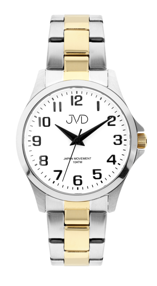 Dámské čitelné vodotěsné nerezové hodinky JVD J4190.3