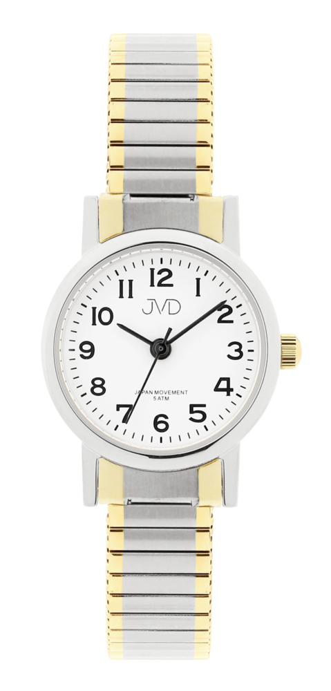 JVD Dámské elegantní zlacené náramkové hodinky JVD steel J4010.8