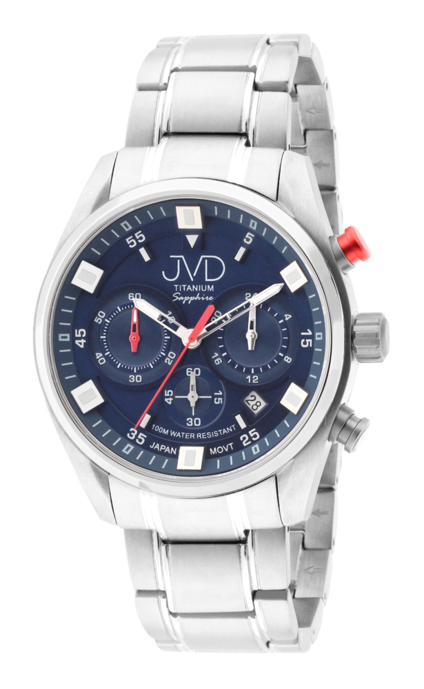 JVD Pánské titanové antialergické vodotěsné luxusní hodinky JVD JE2005.2