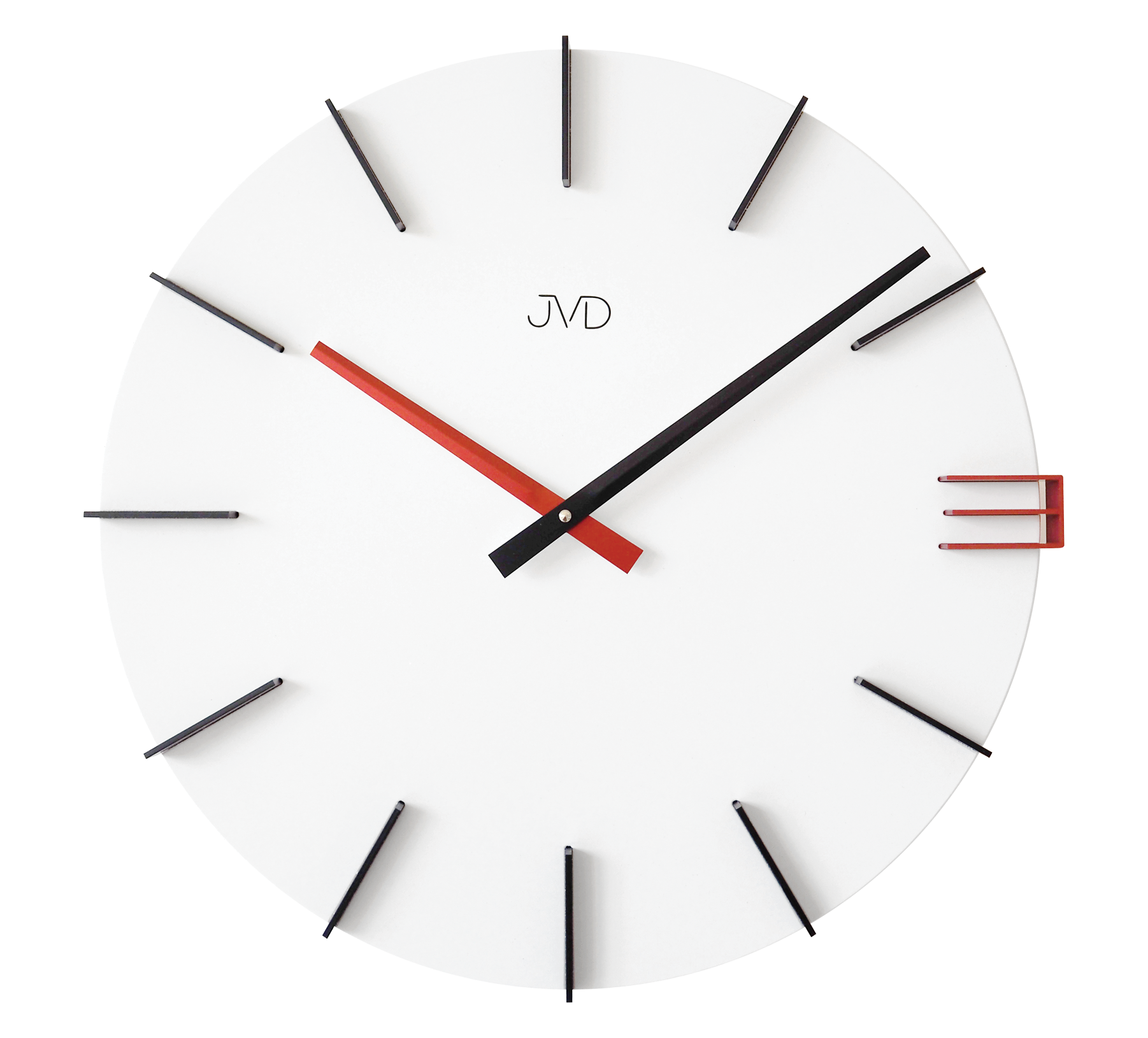 JVD Designové moderní bílé hodiny JVD HC44.1