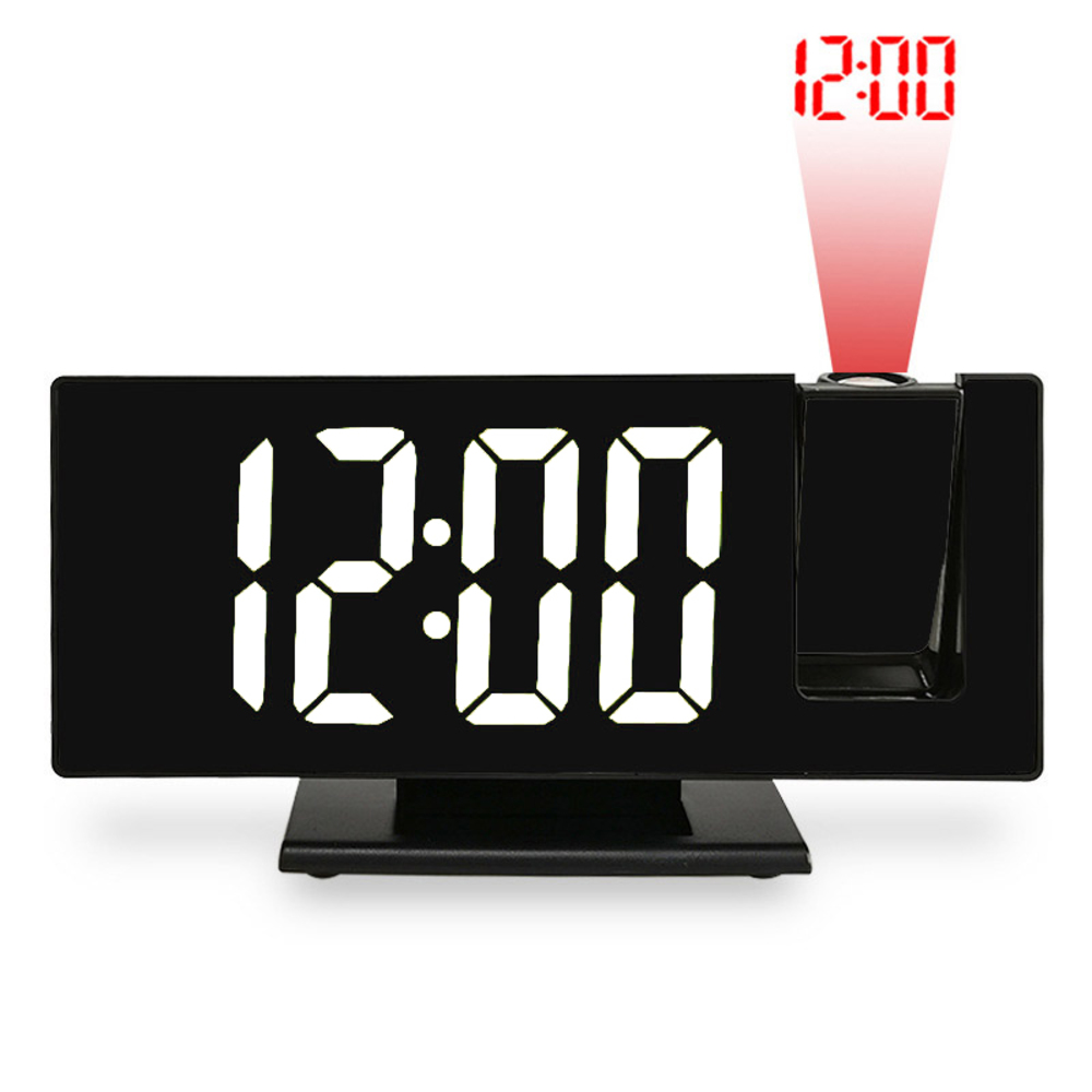 JVD Digitální budík do sítě s bílými LED svítícími čísly s projekcí JVD SB3618.3