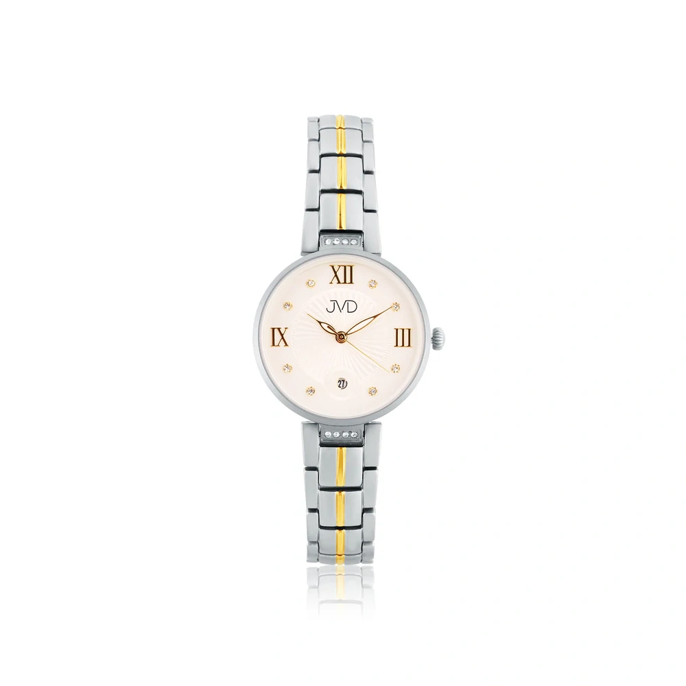 JVD Dámské luxusní zlacené titanové hodinky JVD J5032.3
