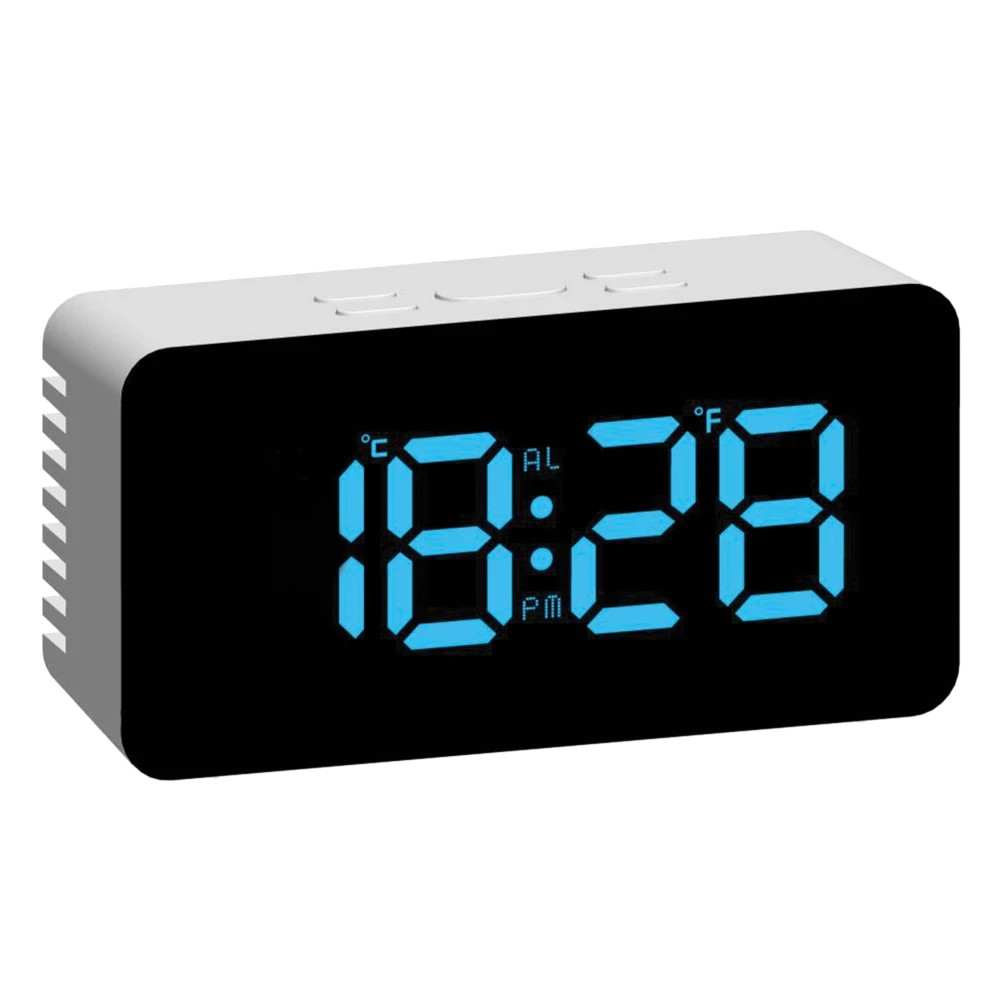 JVD Digitální budík do sítě s modrými LED svítícími čísly JVD SB3658.5