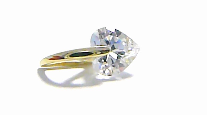 Klenoty Budín Mohutný zlatý přívěsek ve tvaru srdíčka - velké srdce 585/1,22gr 246040648