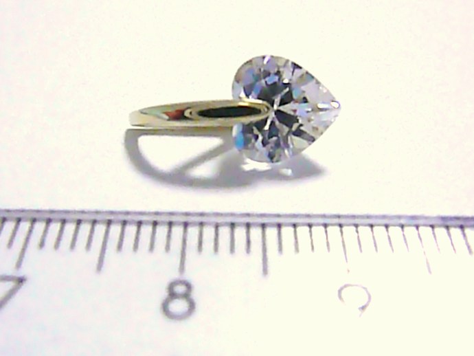 Klenoty Budín Mohutný zlatý přívěsek ve tvaru srdíčka - velké srdce 585/1,22gr 246040648