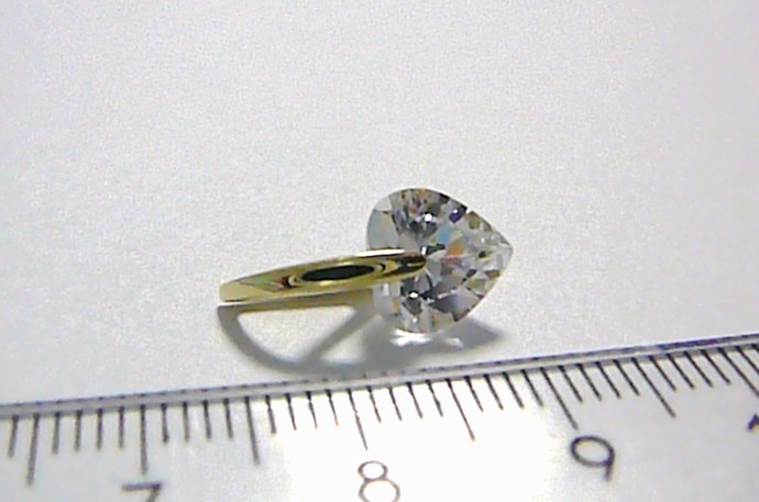 Klenoty Budín Mohutný zlatý přívěsek ve tvaru srdíčka - velké srdce 585/1,22gr 246040648