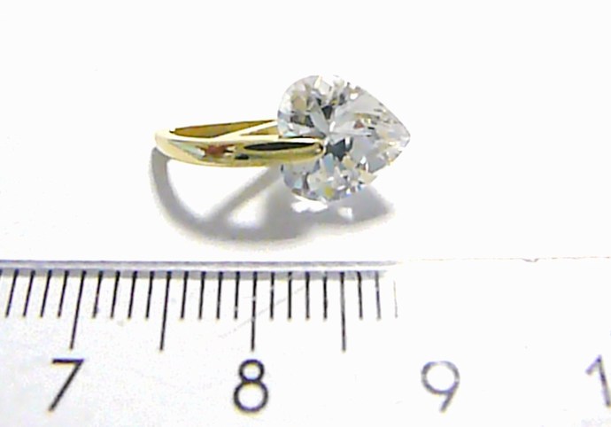 Klenoty Budín Mohutný zlatý přívěsek ve tvaru srdíčka - velké srdce 585/1,22gr 246040648