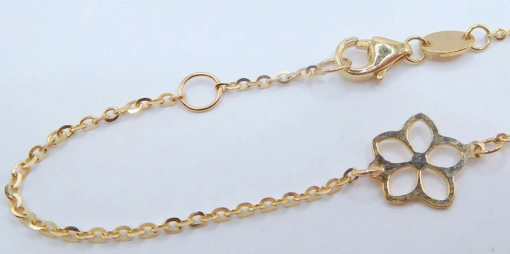 Klenoty Budín Dámský zlatý náramek ze žlutého zlata 585/1,16gr 18cm HK7166