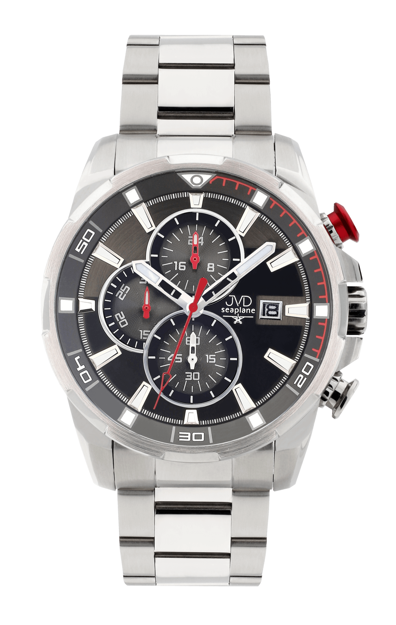 Pánské vodotěsné náramkové hodinky JVD JE1003.1 - chronograf 10ATM