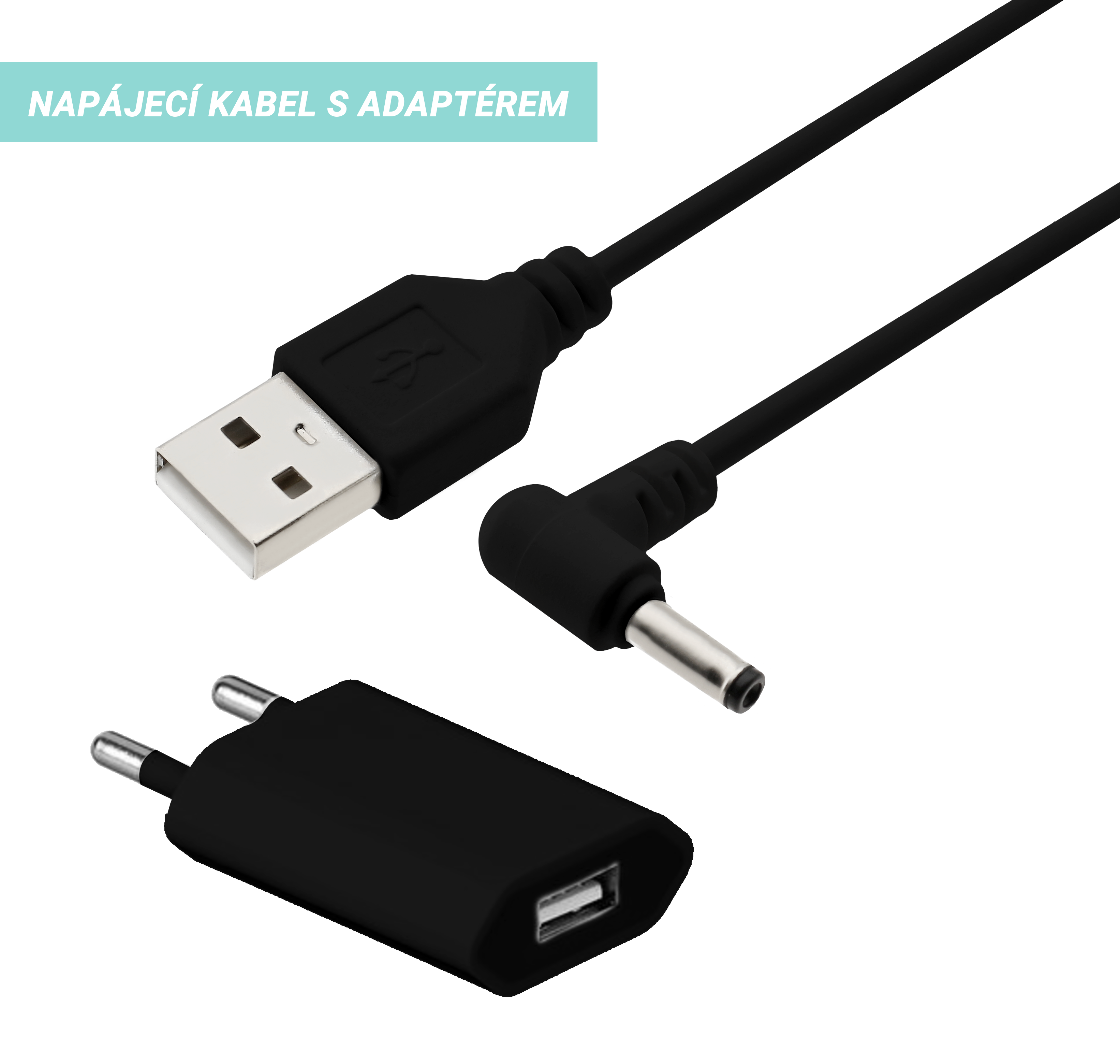 Digitální budík do sítě JVD SB3212.3 s teploměrem, USB nabíjením a světelným senzorem