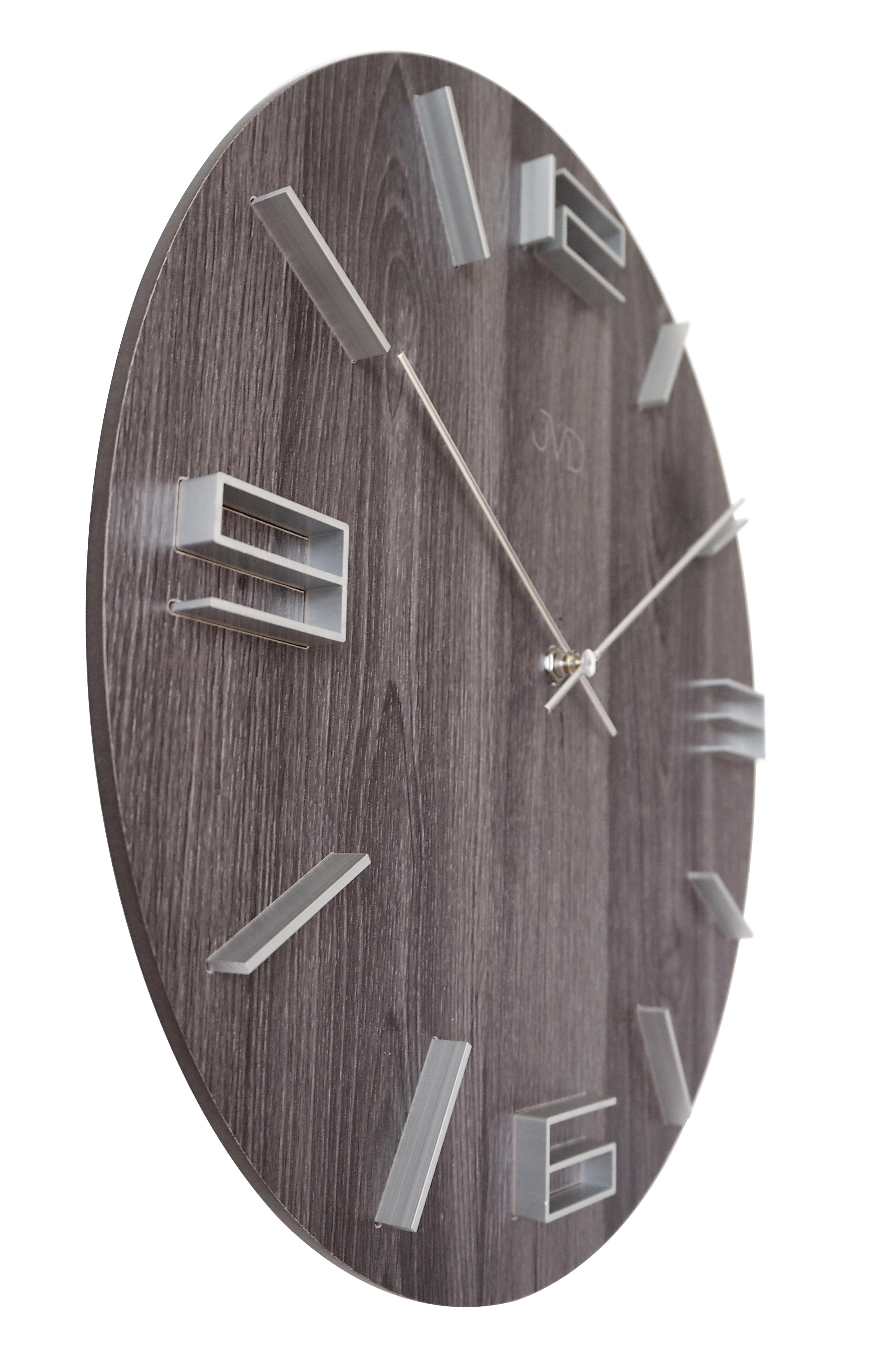 Designové moderní dřevěné hodiny s 3D číslicemi JVD HC27.4
