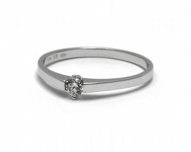 Klenoty Budín Dámský zásnubní prsten s přírodním diamantem 585/1,23 gr J-21540-12 POŠTOVNÉ ZDARMA!