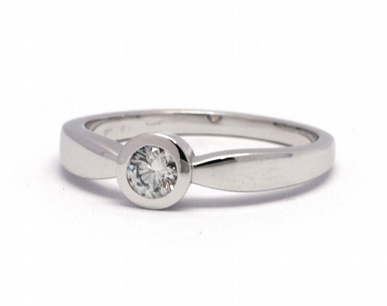 Mohutný zásnubní prsten s přírodním diamantem 585/2,89 gr J-21037-12 POŠTOVNÉ ZDARMA!