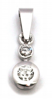 Diamantový zlatý přívěsek s pravými diamanty 585/0,75 gr J-21354-12 POŠTOVNÉ ZDARMA!