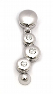 Diamantový zlatý přívěsek s pravými diamanty 585/1,93 gr J-21336-12 POŠTOVNÉ ZDARMA!