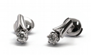 Diamantové náušnice s přírodními pravými diamanty 585/2,71 gr J-21166-12 POŠTOVNÉ ZDARMA!