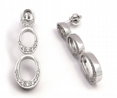 Zlaté luxusní náušnice s přírodními diamanty 585/5,03 gr J-20900-12 POŠTOVNÉ ZDARMA!