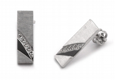 Luxusní náušnice s přírodními vzácnými diamanty 585/3,12 gr J-20214-11 POŠTOVNÉ ZDARMA!