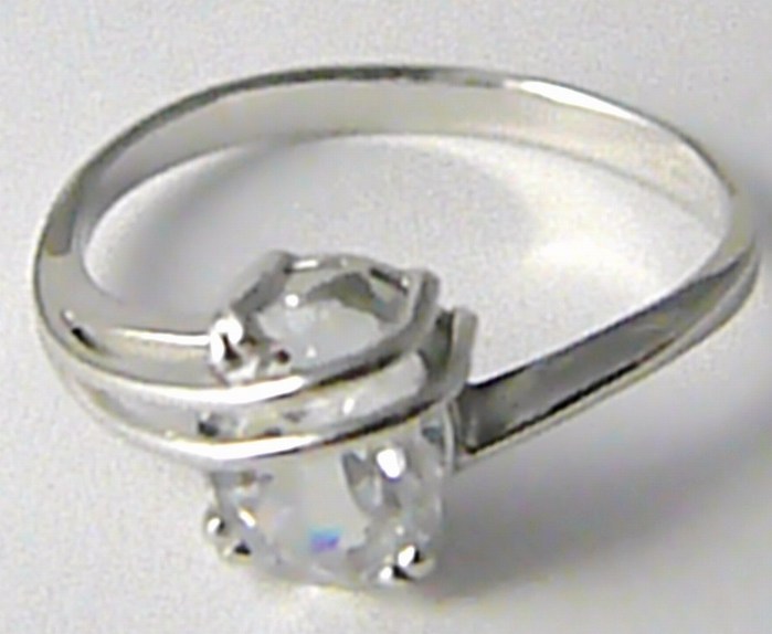 Klenoty Budín Mohutný zásnubní prsten s velkým zirkonem 585/2,57g vel.57 323041178