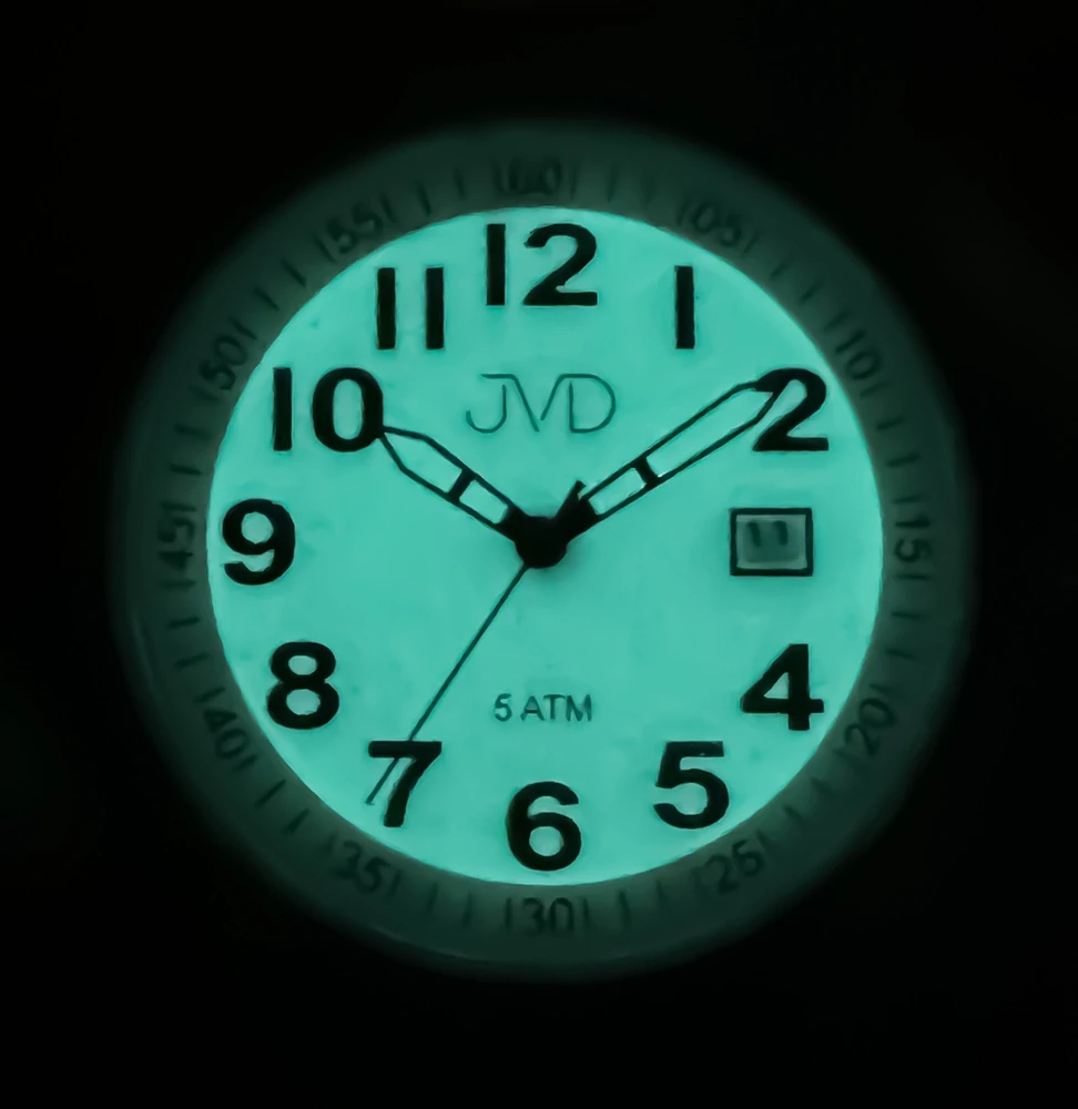 JVD Pánské černé ocelové voděodolné hodinky JVD J1132.4