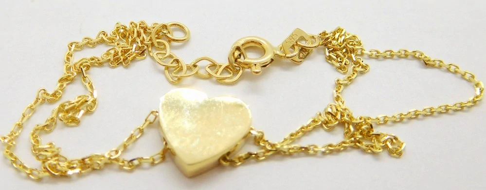 Klenoty Budín Dámský dvojitý zlatý pevný náramek 19cm 585/1,82gr HK4052