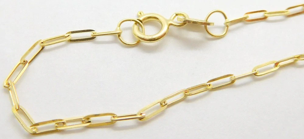 Klenoty Budín Dámský přívěskový zlatý řetízek očka 585/1,39gr 50cm HK6208