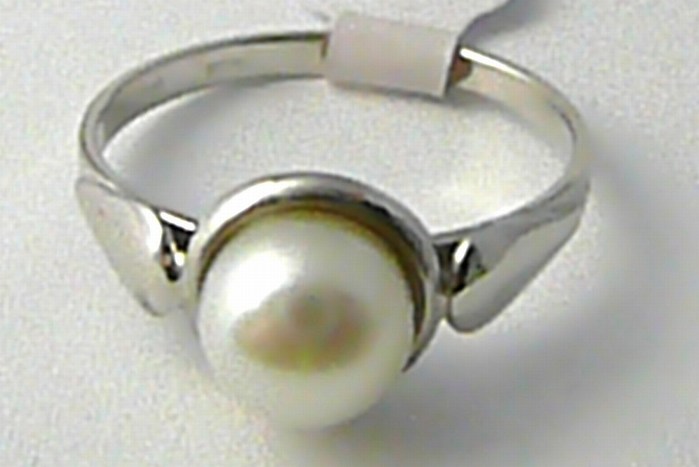 Klenoty Budín Dámský mohutný velký zlatý prsten s velkou bílou perlou 585/1,6 gr vel. 55 S115 POŠTOVNÉ ZDARMA!