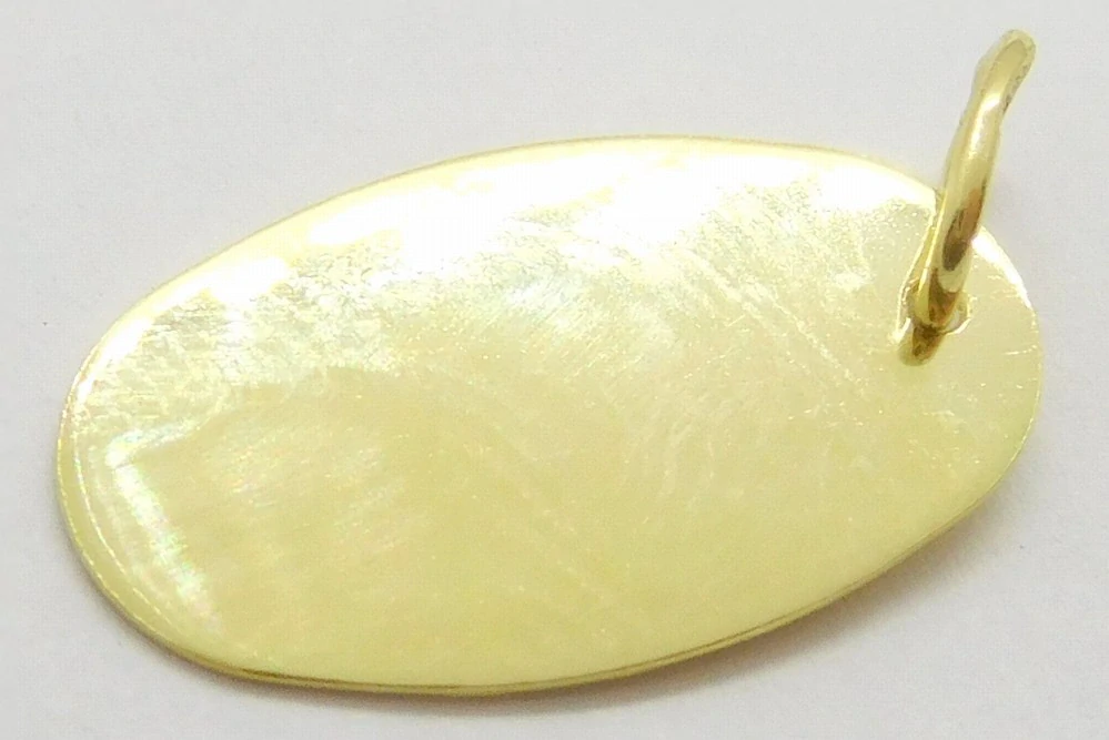 Klenoty Budín Hladký zlatý přívěsek (vhodný pro gravírování) 585/1,18gr HK3228