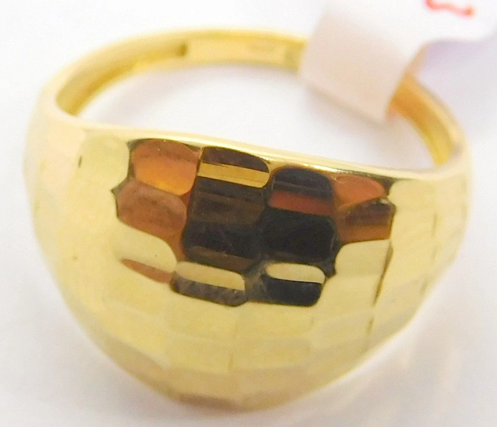 Klenoty Budín Mohutný dámský prsten ze žlutého zlata 585/2,84gr vel. 56 HK1243