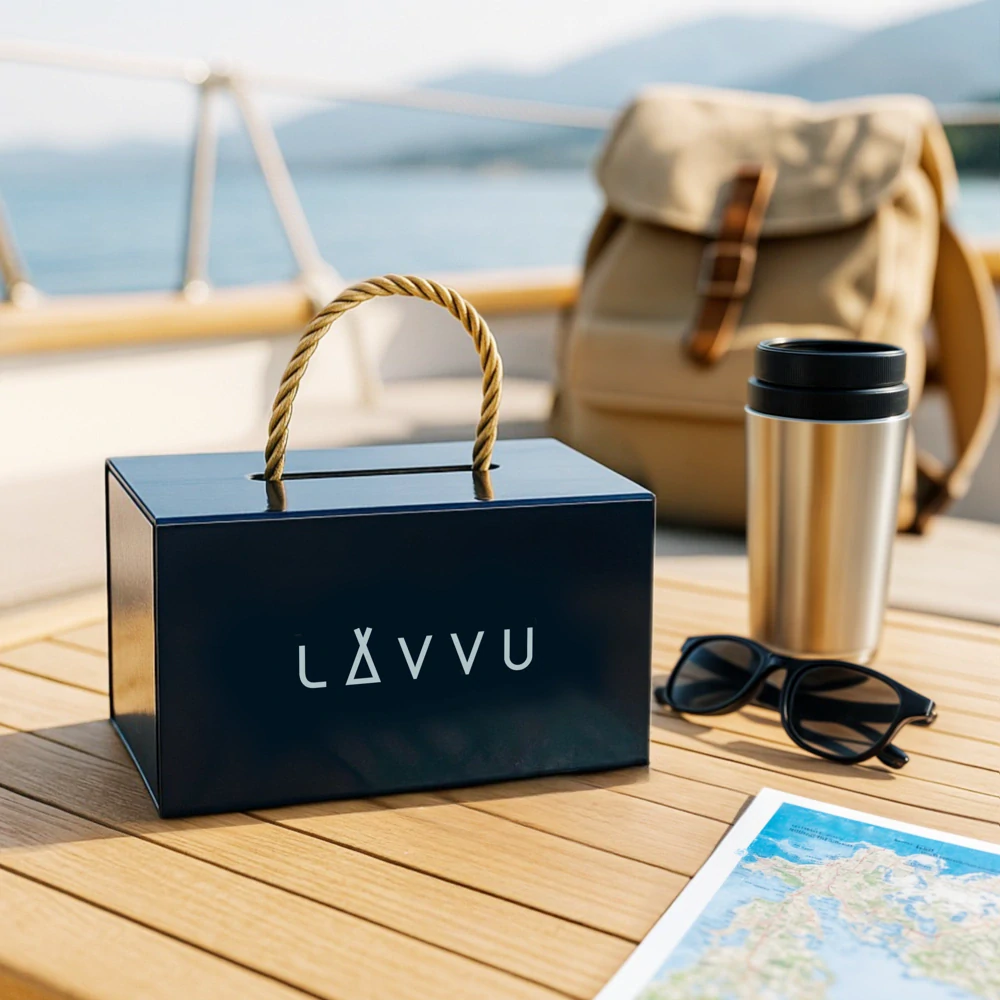 LAVVU Náramkové ocelové pánské hodinky FOSEN Blue LWM0310