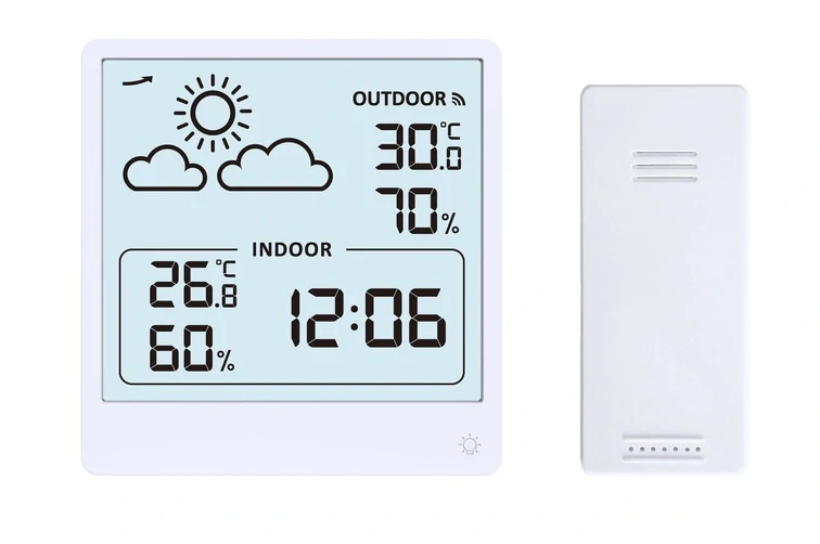 JVD Digitální bílý budík do sítě JVD SB3347.1